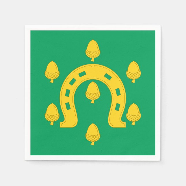 Guardanapo De Papel Bandeira de Rutland Napkins (Frente)