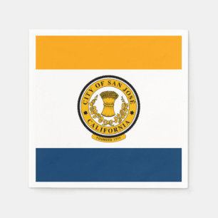 Guardanapo De Papel Bandeira de San Jose, Califórnia Napkins