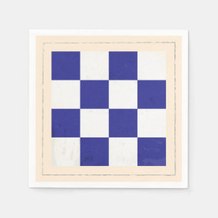 Guardanapo De Papel Bandeira de sinal náutica da letra "N"