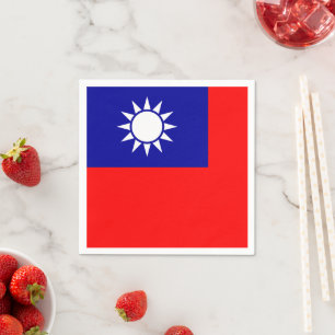 Guardanapo De Papel Bandeira de Taiwan: República da China, Taipé Chin