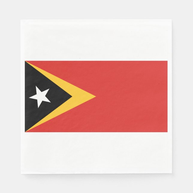 Guardanapo De Papel Bandeira de Timor-Leste (Frente)