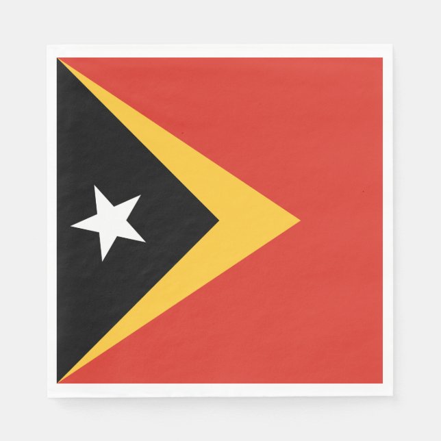 Guardanapo De Papel Bandeira de Timor Leste (Frente)