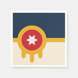 Guardanapo De Papel Bandeira de Tulsa, Oklahoma