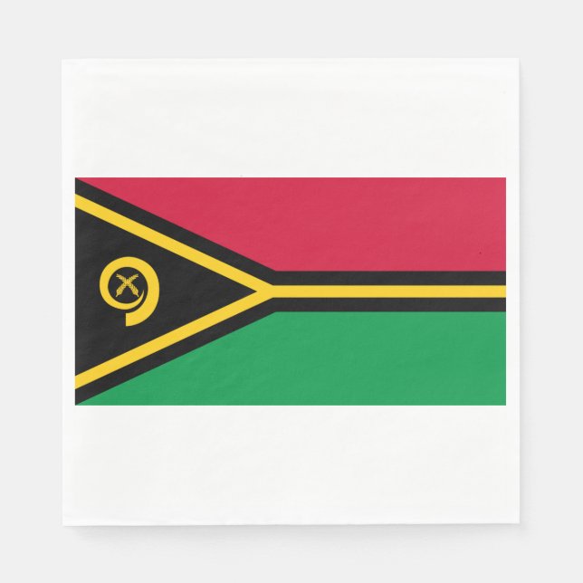 Guardanapo De Papel Bandeira de Vanuatu (Frente)