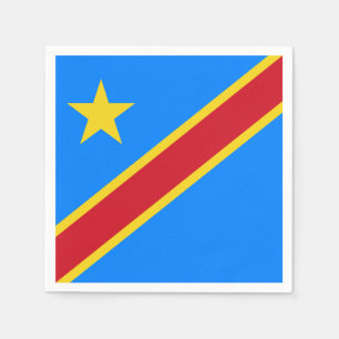 Guardanapo De Papel Bandeira Democrática de Congo - a República