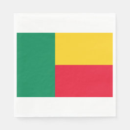 Guardanapo De Papel Bandeira do Benim (África)