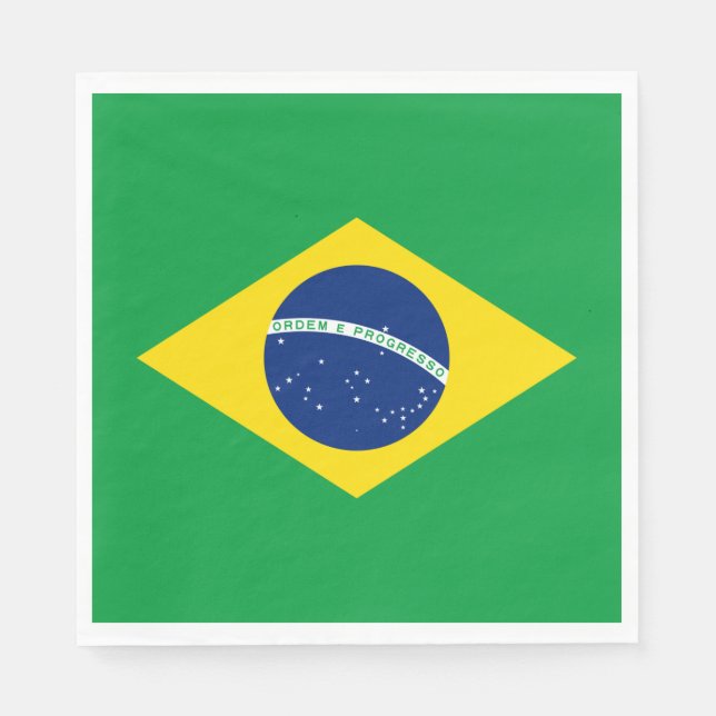 Guardanapo De Papel Bandeira do Brasil (Frente)