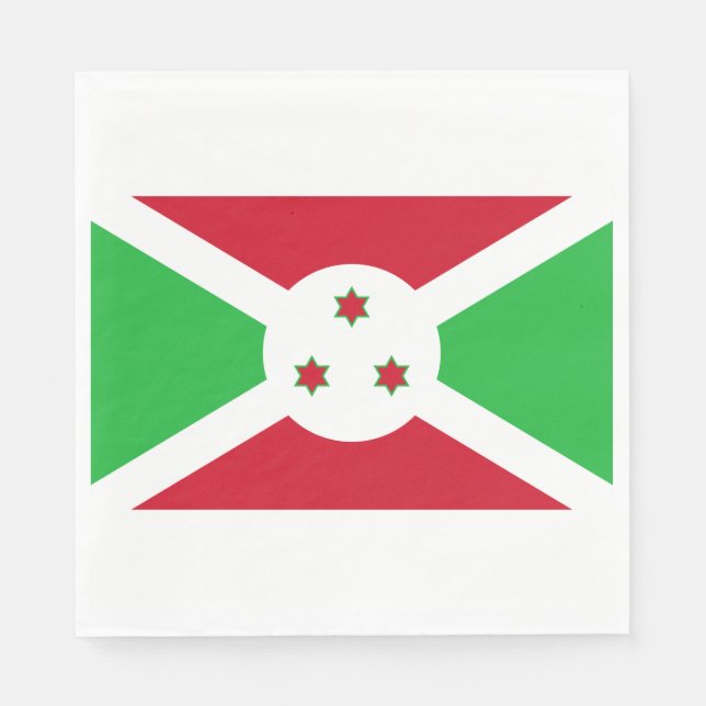 Guardanapo De Papel Bandeira do Burundi (Frente)