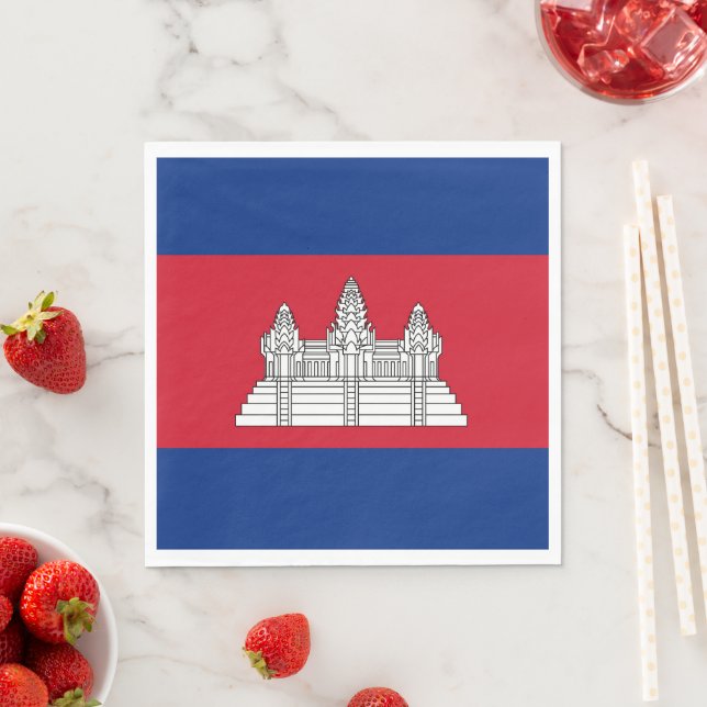 Guardanapo De Papel Bandeira do Camboja (Insitu)