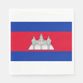 Guardanapo De Papel Bandeira do Camboja