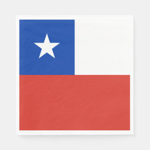 Guardanapo De Papel Bandeira do Chile