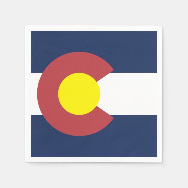 Guardanapo De Papel Bandeira do Colorado (Frente)