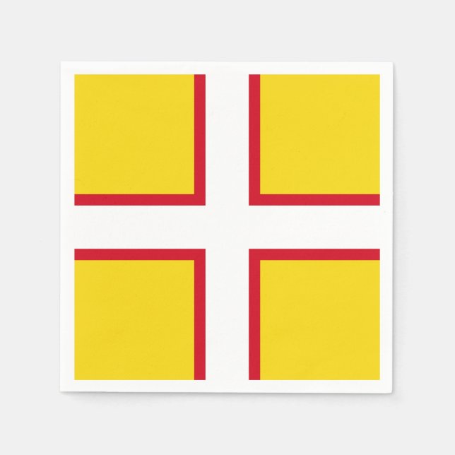Guardanapo De Papel Bandeira do Dorset (Frente)