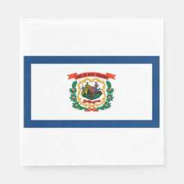 Guardanapo De Papel Bandeira do Estado da Virgínia Ocidental