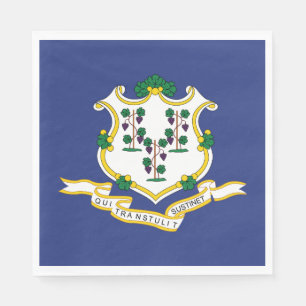 Guardanapo De Papel Bandeira do Estado de Connecticut