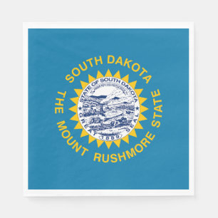 Guardanapo De Papel Bandeira do Estado de Dakota do Sul