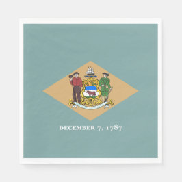 Guardanapo De Papel Bandeira do Estado de Delaware (DE, EUA)