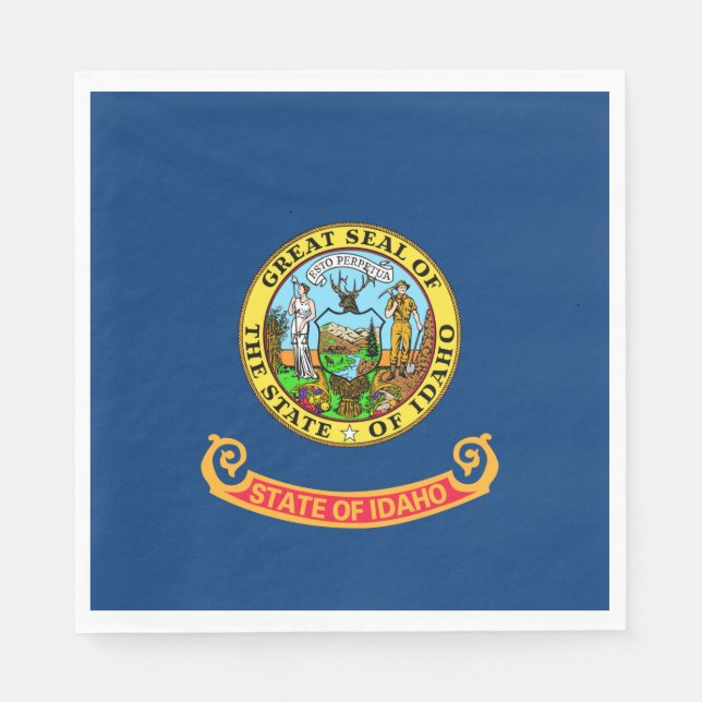 Guardanapo De Papel Bandeira do Estado de Idaho (Frente)