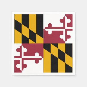 Guardanapo De Papel Bandeira do Estado de Maryland