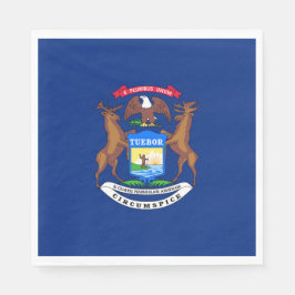 Guardanapo De Papel Bandeira do Estado de Michigan