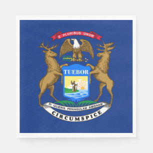 Guardanapo De Papel Bandeira do estado de Michigan