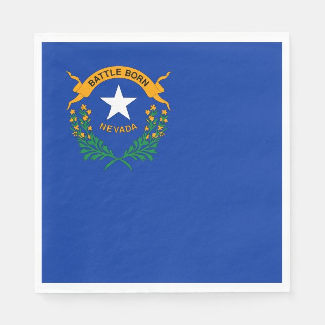 Guardanapo De Papel Bandeira do Estado de Nevada (Frente)