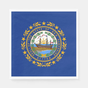 Guardanapo De Papel Bandeira do Estado de New Hampshire