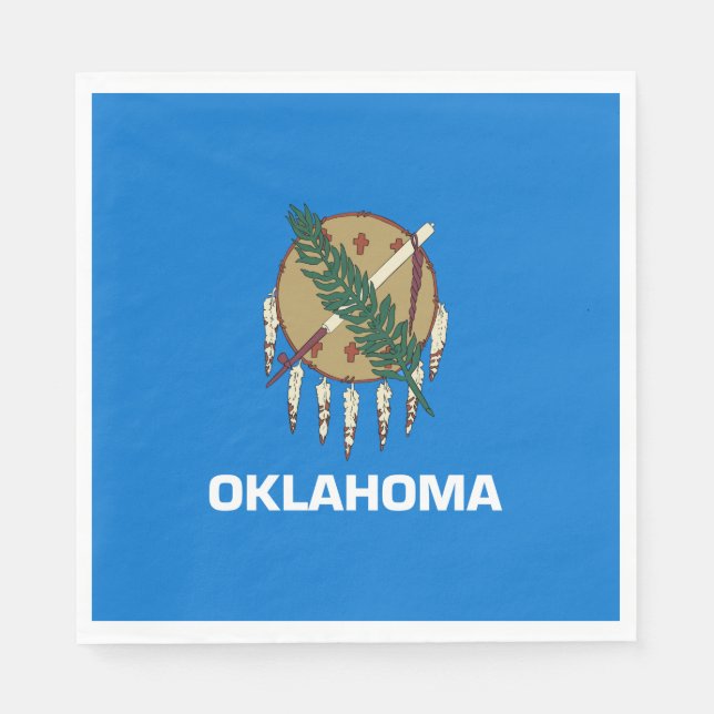 Guardanapo De Papel Bandeira do Estado de Oklahoma (Frente)