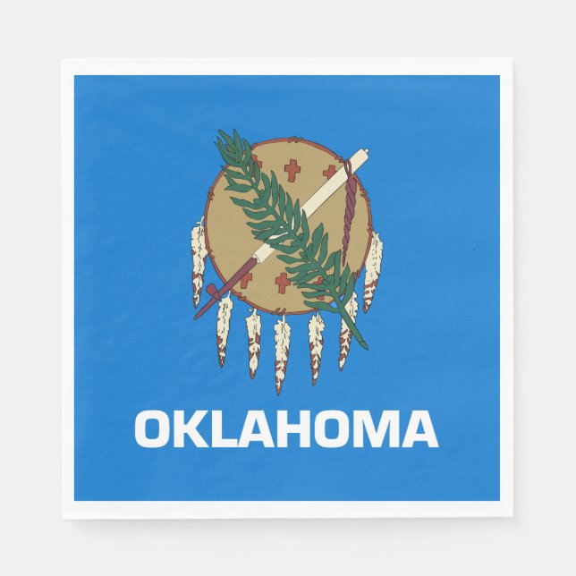 Guardanapo De Papel Bandeira do Estado de Oklahoma (Frente)