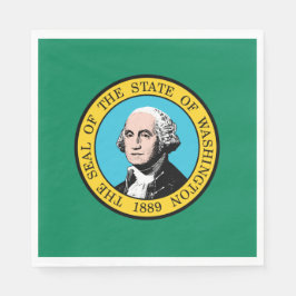 Guardanapo De Papel Bandeira do Estado de Washington