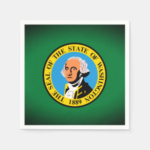 Guardanapo De Papel Bandeira do Estado de Washington Partido do Papel