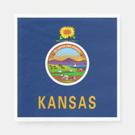 Guardanapo De Papel Bandeira do Estado do Kansas