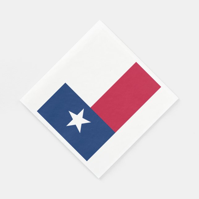 Guardanapo De Papel Bandeira do Estado do Texas (Quina)