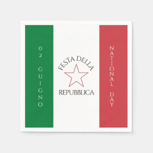 Guardanapo De Papel Bandeira do Festa della Repubblica