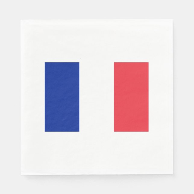 Guardanapo De Papel Bandeira do France Paper Napkins (Frente)
