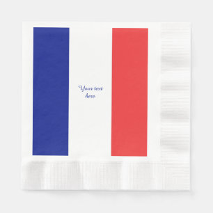 Guardanapo De Papel Bandeira do francês Tricolore de France