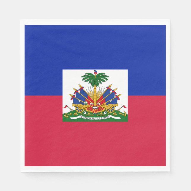 Guardanapo De Papel Bandeira do Haiti (Frente)