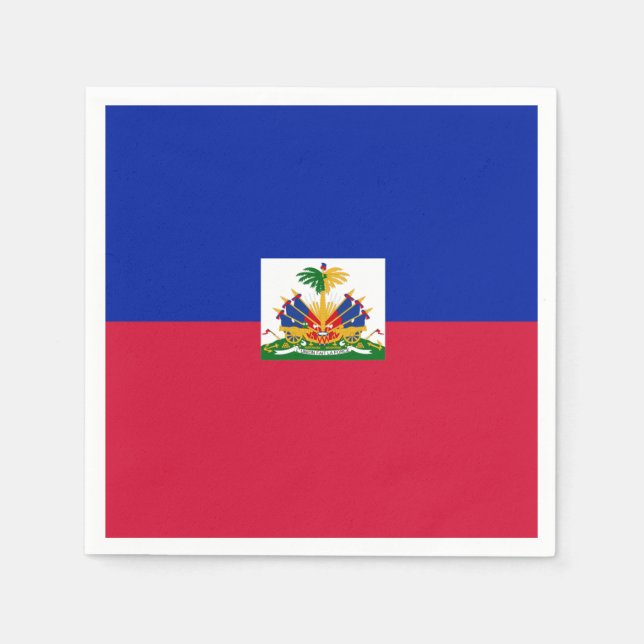 Guardanapo De Papel Bandeira do Haiti (Frente)