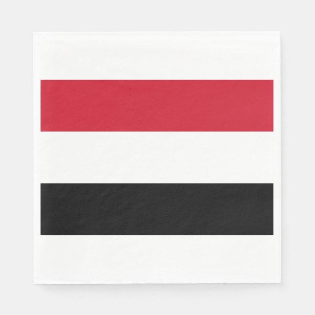Guardanapo De Papel Bandeira do Iémen (Frente)