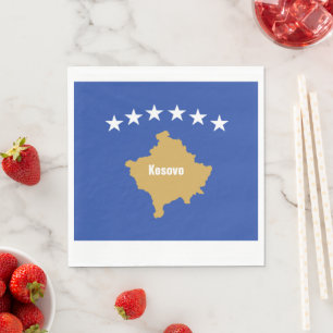Guardanapo De Papel Bandeira do Kosovo