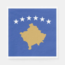 Guardanapo De Papel Bandeira do Kosovo