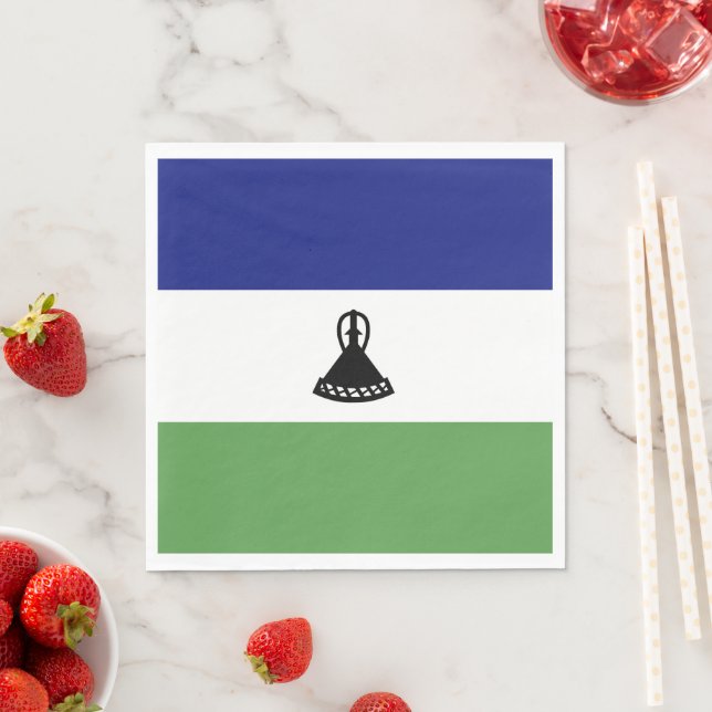 Guardanapo De Papel Bandeira do Lesoto (Insitu)