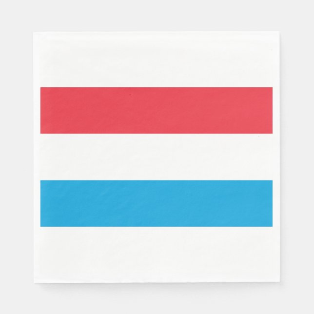 Guardanapo De Papel Bandeira do Luxemburgo (Frente)