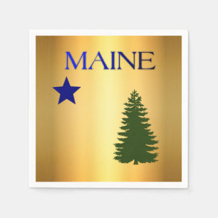 Guardanapo De Papel Bandeira do Maine (1901)
