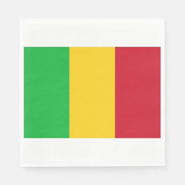 Guardanapo De Papel Bandeira do Mali (Frente)