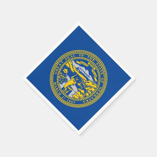 Guardanapo De Papel Bandeira do Nebraska (Canto)
