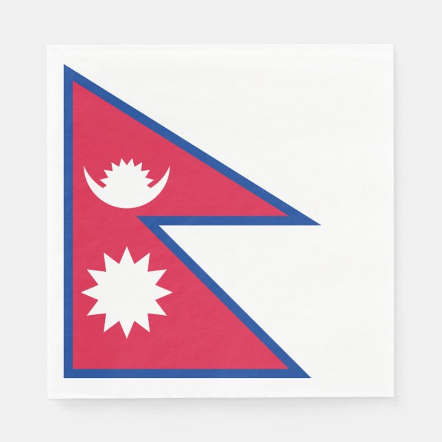 Guardanapo De Papel Bandeira do Nepal (Frente)