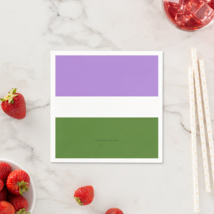 Guardanapo De Papel Bandeira do orgulho genderqueer SlipperyJoe's lava