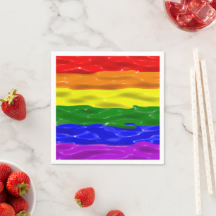 Guardanapo De Papel Bandeira do orgulho SlipperyJoe's líquido vermelho