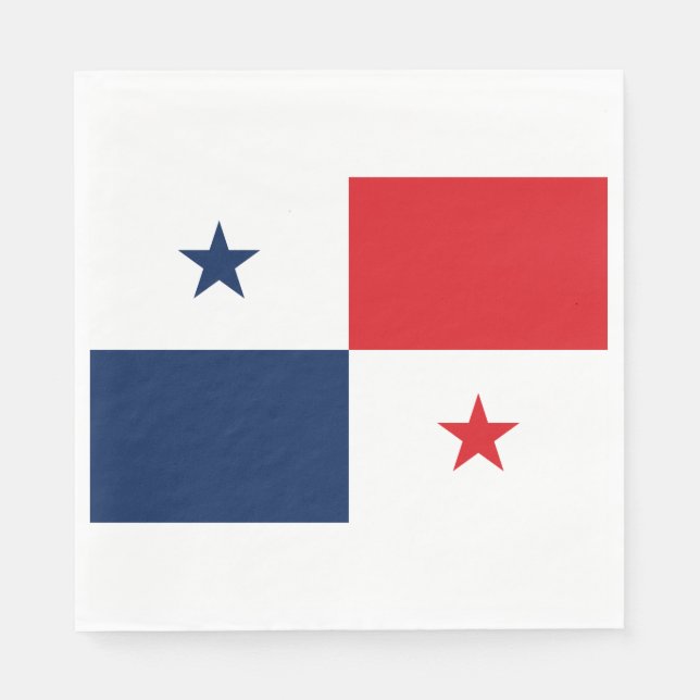 Guardanapo De Papel Bandeira do Panamá (Frente)